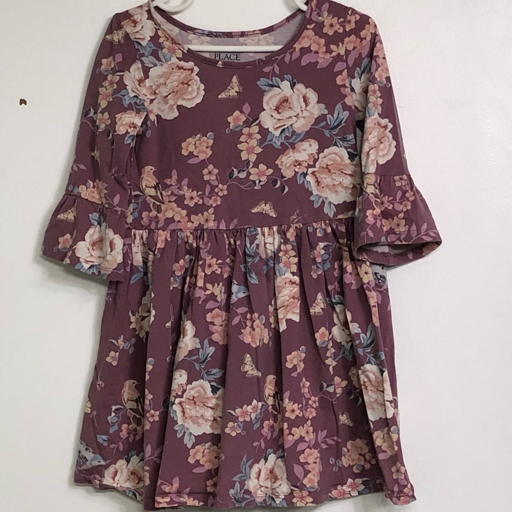 Children’s Place floral dress with bell sleeves